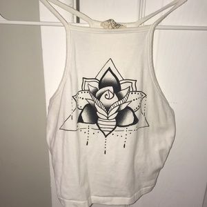 ▪️▫️Lotus flower cropped tank top pacsun▫️▪️